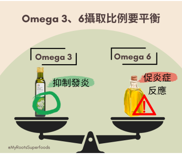 Omega 3、6攝取比例要平衡
