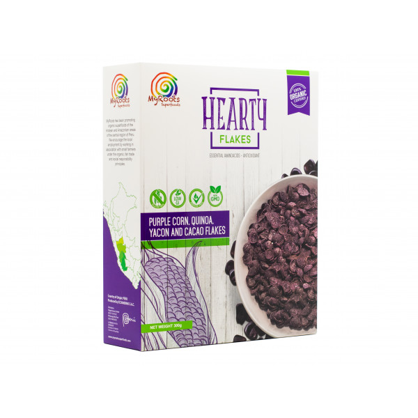 Hearty Flakes® Purple Corn, Quinoa, Yacon and Cacao Flakes